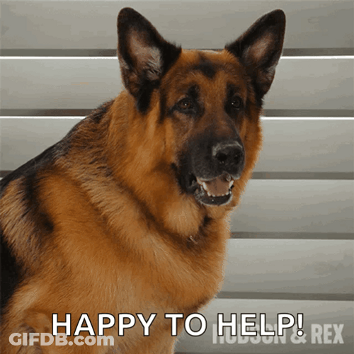 Happy To Help Bark Rex GIF