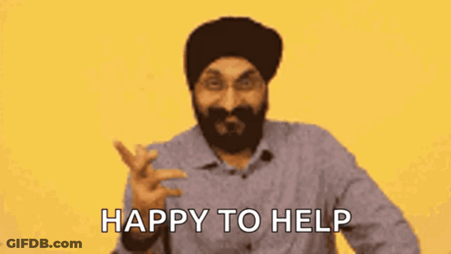 Happy To Help Indian Man GIF