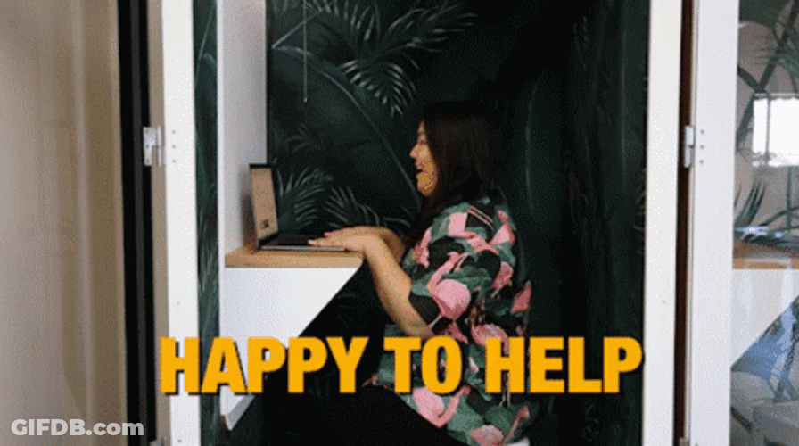 Happy To Help Office Woman Thumbs Up GIF