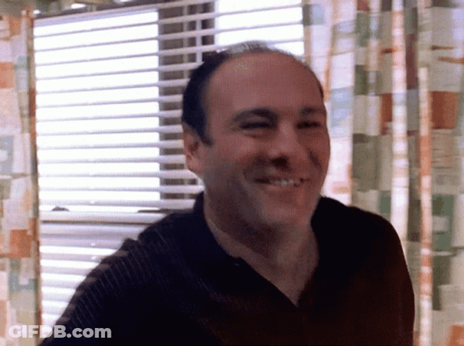 Happy Tony Soprano GIF