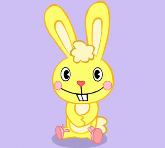 Happy Tree Friends Cuddles Laughing GIF