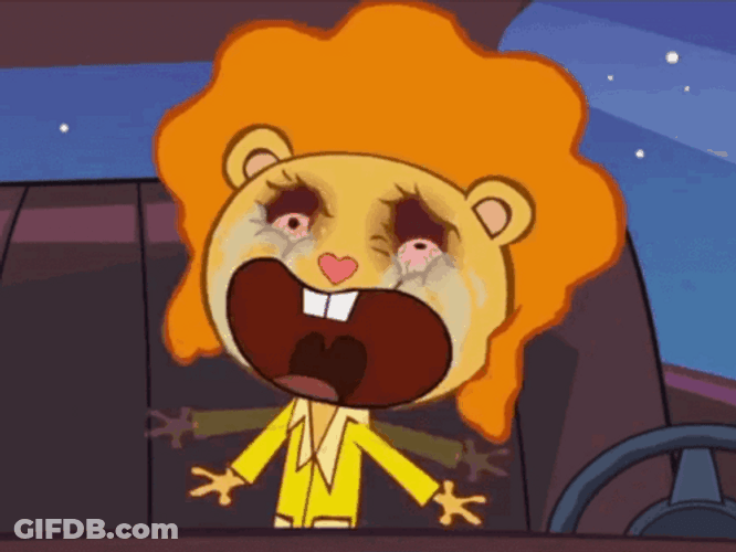 Happy Tree Friends Dancing Bear Sore Eyes GIF