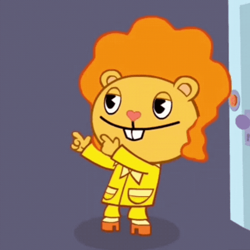 Happy Tree Friends Disco Bear Dancing GIF