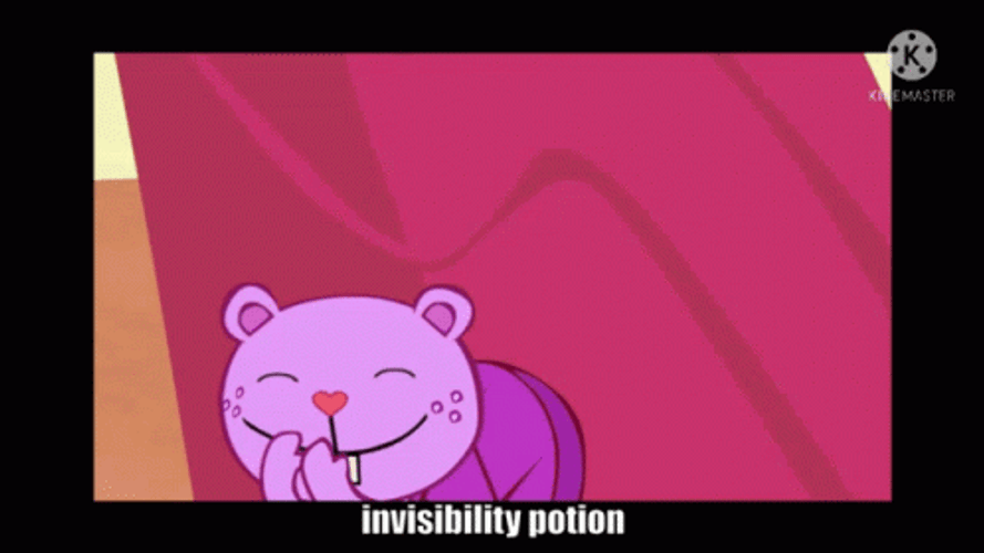 Happy Tree Friends Invisibility Potion GIF