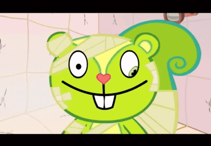 Happy Tree Friends Nutty Doing Crazy Stuff GIF