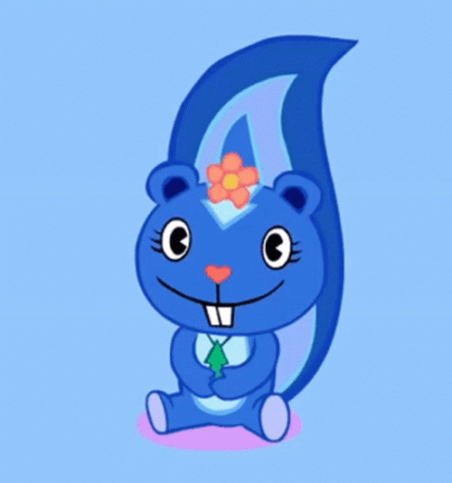 Happy Tree Friends Petunia Laughing GIF