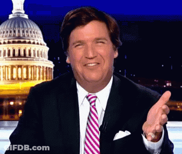 Happy Tucker Carlson GIF