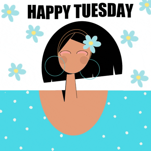 Happy Tuesday Abstract Girl GIF
