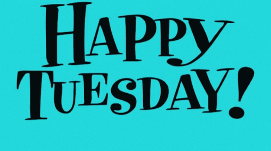 Happy Tuesday Boy Girl Cartoon GIF