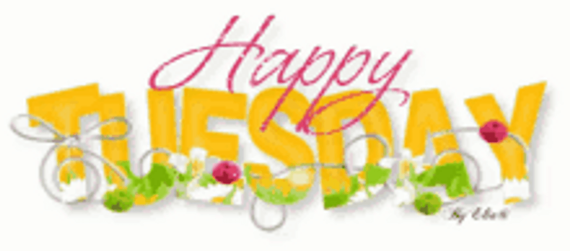 Happy Tuesday Morning Cute Sparkly Greeting GIF