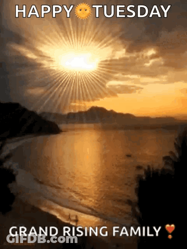 Happy Tuesday Sunset GIF