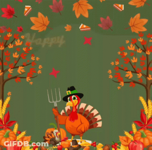 Happy Turkey Day Greetings GIF