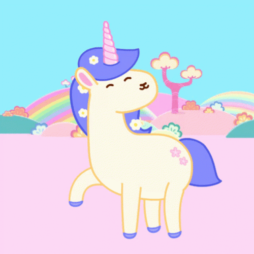 Happy Unicorn Dancing GIF