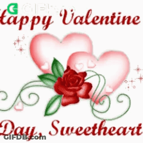 Happy Valentine Day Sweetheart Greeting Card GIF