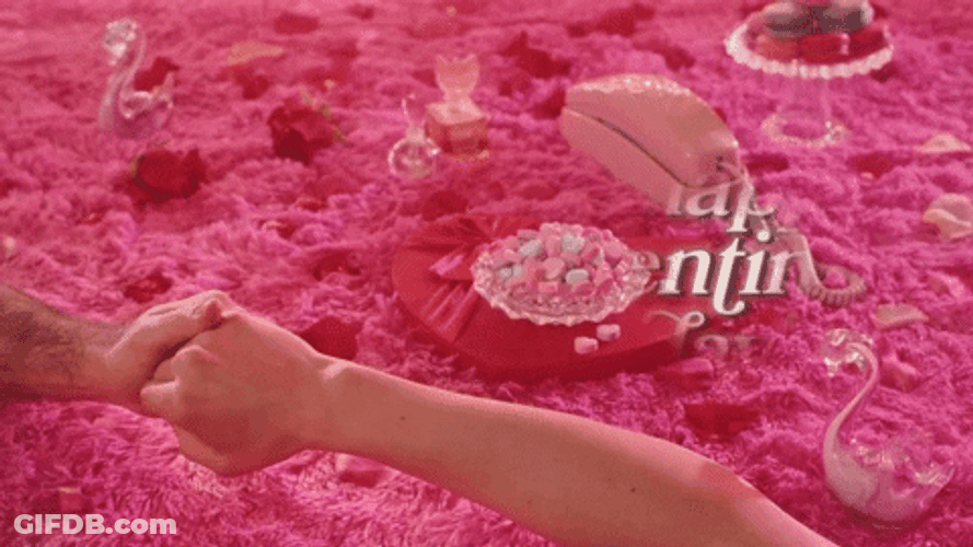 Happy Valentine's Day Holding Hands GIF