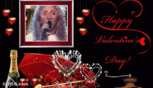 Happy Valentine's Day Man Singing GIF