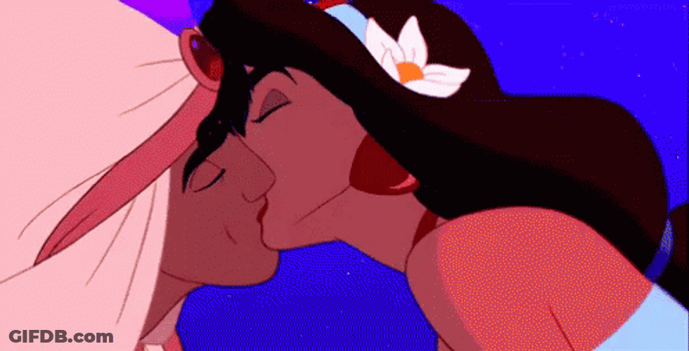 Happy Valentines Day Disney Aladdin Jasmine GIF