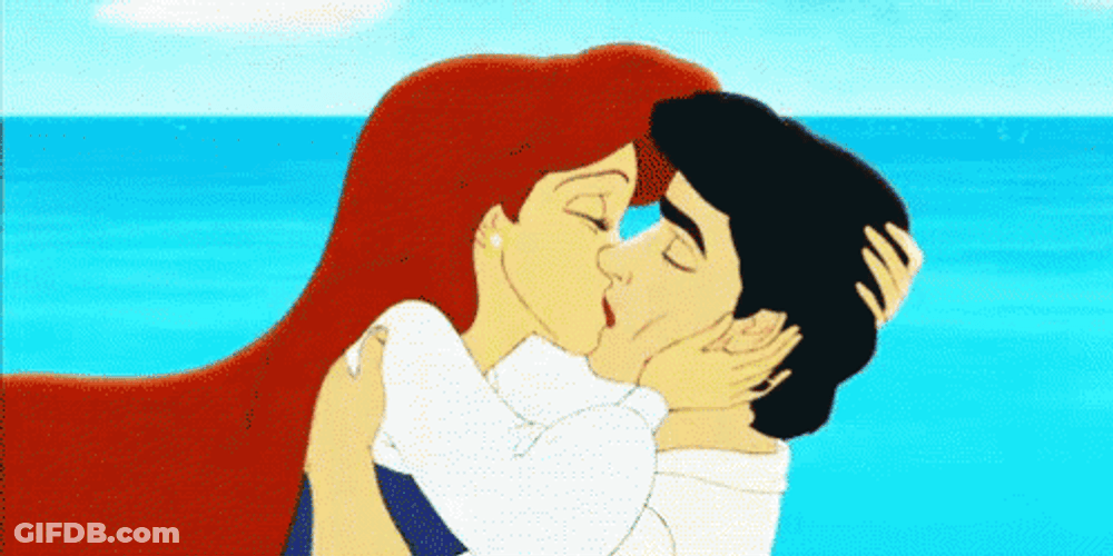 Happy Valentines Day Disney Ariel Prince GIF