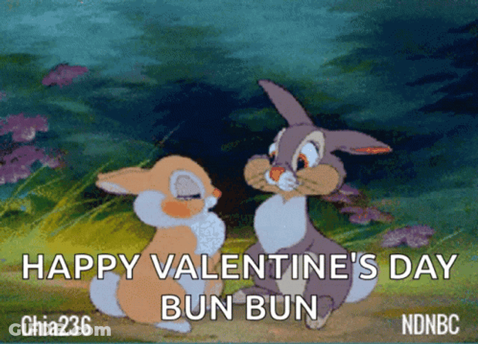 Happy Valentines Day Disney Bun Bun GIF