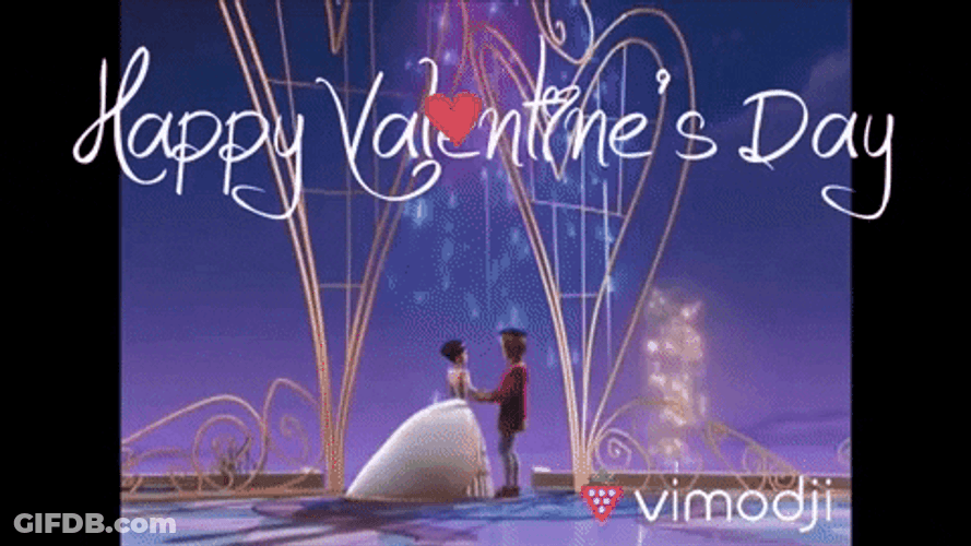 Happy Valentines Day Disney Couple GIF