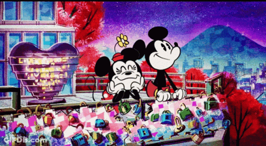 Happy Valentines Day Disney Plus Mouse GIF
