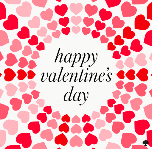 Happy Valentines Day Friend Hearts GIF
