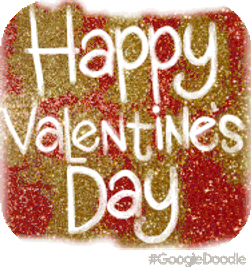 Happy Valentines Day Google Doodles Sticker GIF