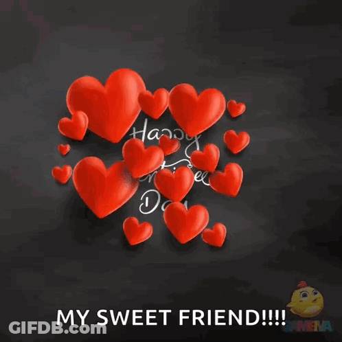 Happy Valentines Day My Sweet Friend GIF