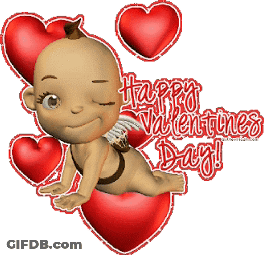 Happy Valentines Day Son Baby Angel GIF