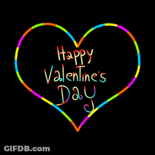 Happy Valentines Day Son Colorful Heart GIF
