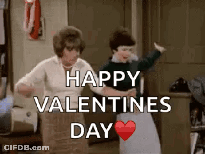 Happy Valentines Day Son Dancing Women GIF