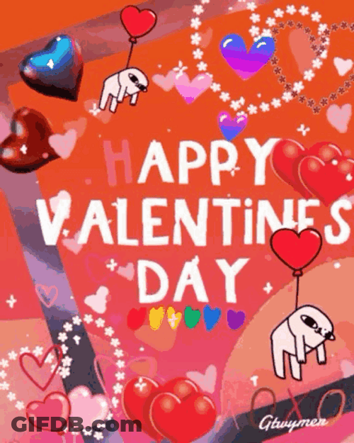 Happy Valentines Day Son Pink Firework GIF