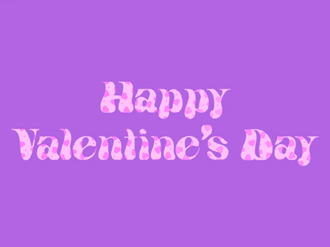 Happy Valentines Day Son Purple Background GIF