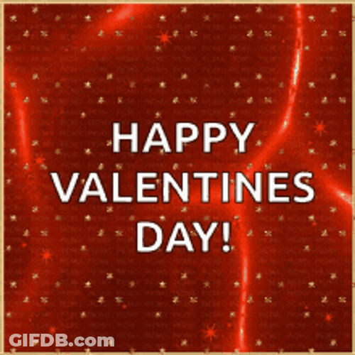 Happy Valentines Day Son Red Wave Background GIF