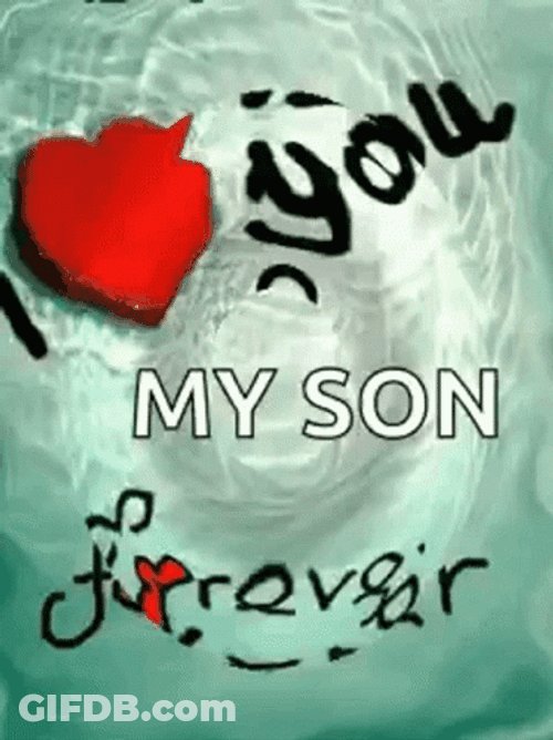 Happy Valentines Day Son Sweet Message GIF