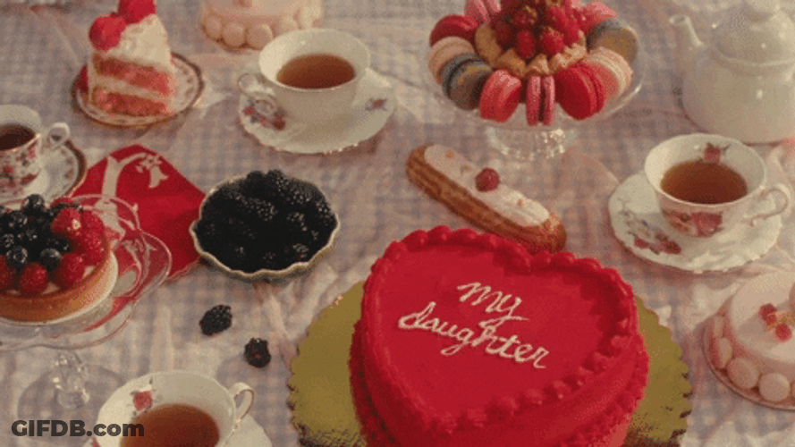Happy Valentines Day Son Table Set Up GIF