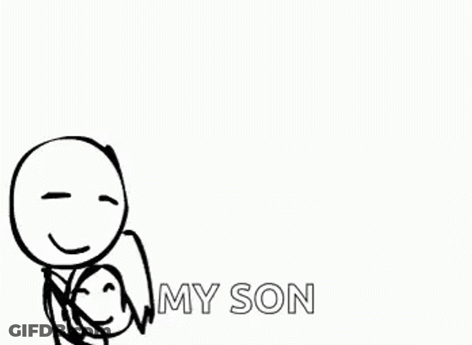 Happy Valentines Day Son Tight Hug GIF