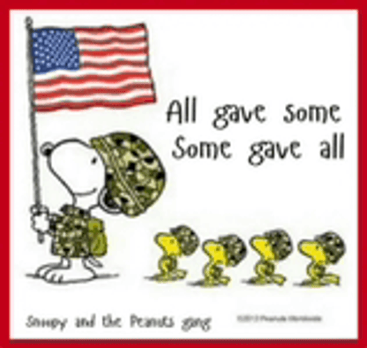 Happy Veterans Day Snoopy Meme GIF
