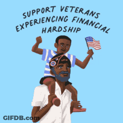Happy Veterans Day Support Veterans Financially GIF