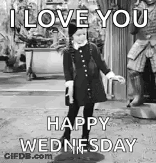 Happy Wednesday Addams Dancing Love You GIF