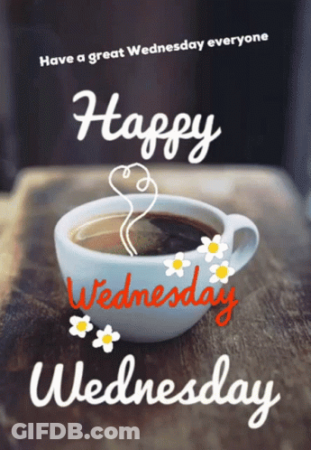 Happy Wednesday Coffee Cup GIF