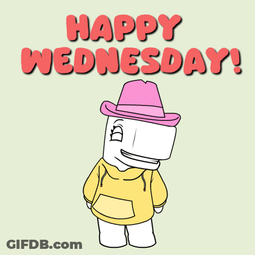 Happy Wednesday Dinosaur Dancing Animation GIF
