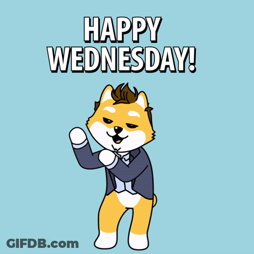 Happy Wednesday Dog In Suit GIF