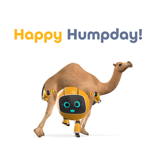 Happy Wednesday Dot Bot Hump Day GIF