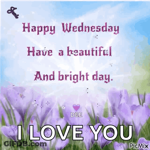 Happy Wednesday Have A Beautiful And Bright Day I Love You By Dee GIF
