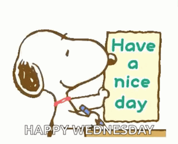 Happy Wednesday Nice Day Snoopy GIF