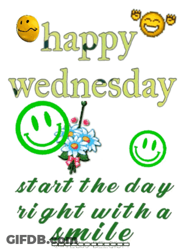 Happy Wednesday Smiley Faces GIF