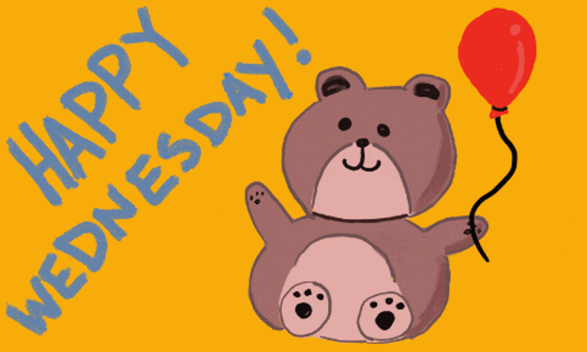 Happy Wednesday Teddy Bear GIF