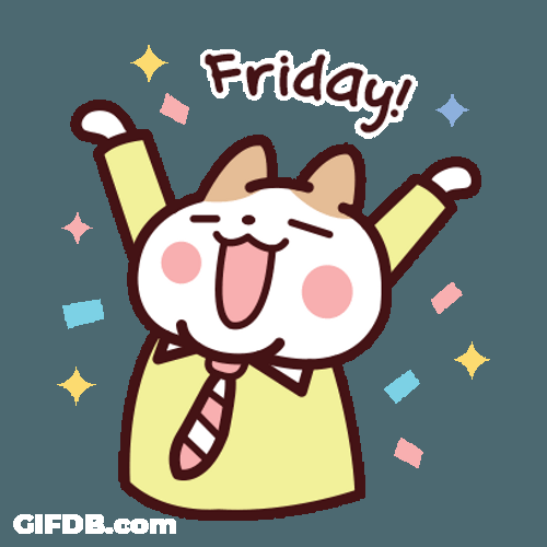 Happy Weekend Friday Yay Bunny GIF