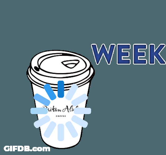 Happy Weekend Is Loading Coffee Cup GIF